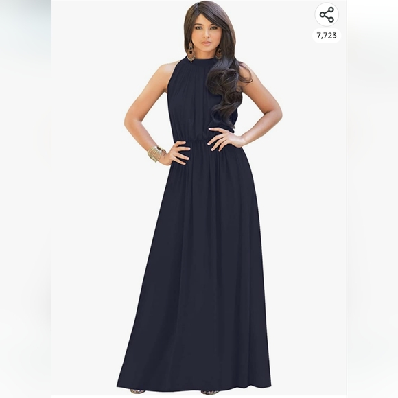 Sexy Sleeveless Summer Formal Flowy Casual Gown - Picture 1 of 2